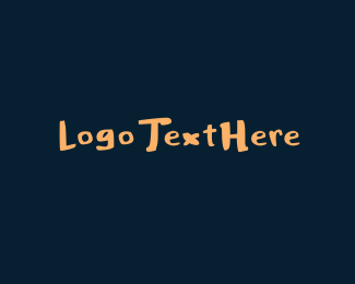 Thick Handwritten Font logo design