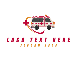 Medical Emergency Ambulance logo design