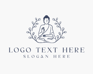 Spiritual Buddhism Religion logo design