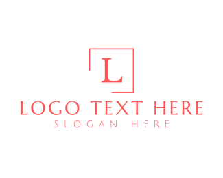 Classic Serif Frame logo design