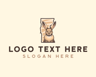 Vermont Hare Rabbit logo design