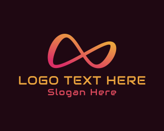 Gradient Infinity Loop logo design