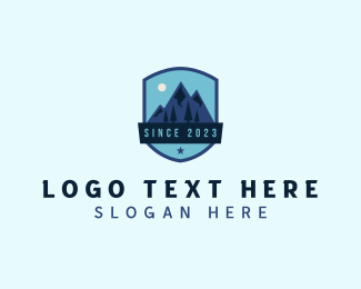 Alpine Mountain Trekking logo design