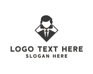 Female Business Consultant logo design