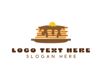 Fluffy Sweet Pancake logo design