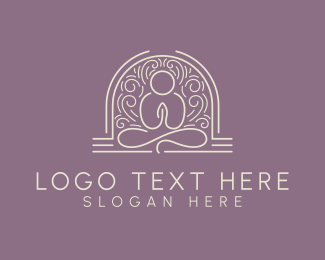 Yoga Meditate Wellness logo design