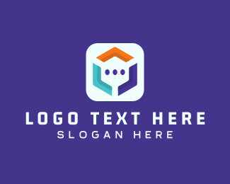 Communication Mobile App logo design