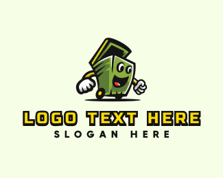 Trash Bin Junk logo design