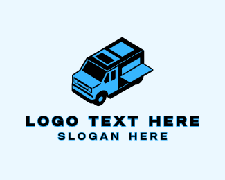 Food Truck Vehicle logo design