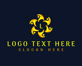 People Social Group logo design