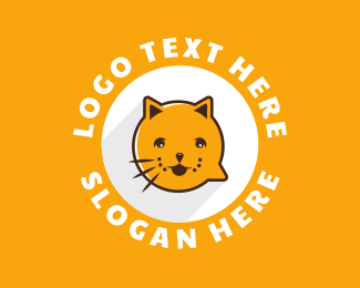 Cat Chat SMS logo design