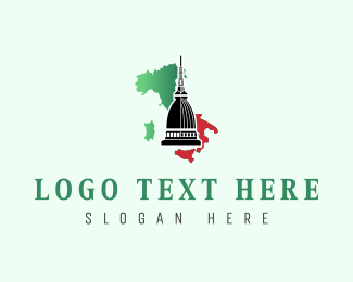 Italy Architectural Tower logo design