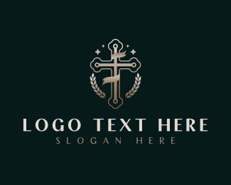 Holy Cross Religion logo design