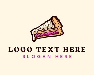 Tasty Cake Slice logo design