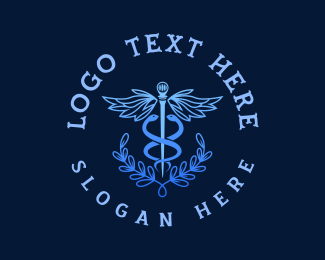 Hospital Caduceus Nursing logo design