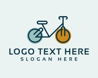 Bicycle Cycling Wheels logo design