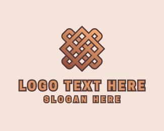 Woven Handicraft Pattern logo design