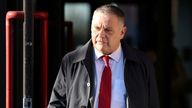 Suspended Labour MP Mike Amesbury walks outside Chester Magistrates Court.
Pic: Reuters