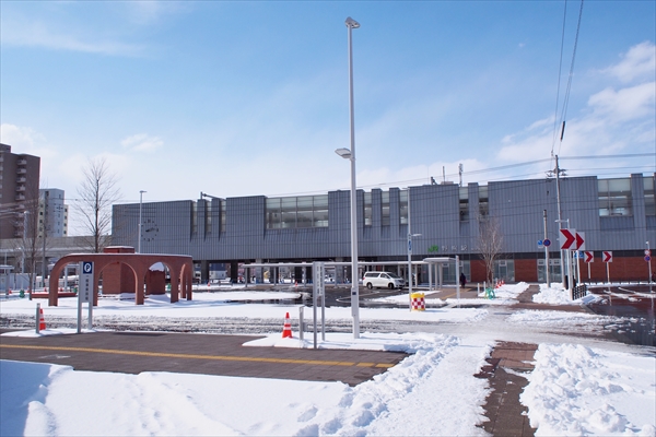 野幌駅南口駅前広場とロータリー