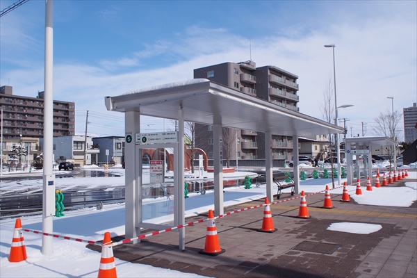 野幌駅南口バス停