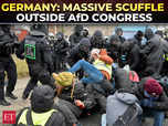 Clashes break out near German far-right conference:Image