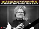 Govt declares 7 days of national mourning for Manmohan Singh's demise:Image