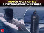 Indian Navy commissions three warships in Mumbai:Image