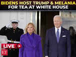 Bidens host Trump & Melania for Tea at the White House:Image