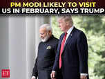 PM Modi likely to visit US in February, says Trump:Image