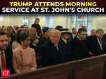 Trump and Melania attend morning service at St. John’s:Image