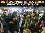 Anti-war protesters clash with Tel Aviv police:Image