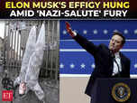 Musk effigy hung at Mussolini’s desecration site:Image