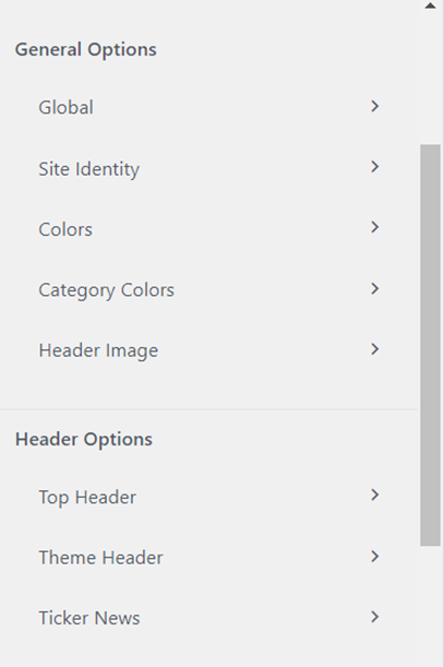 header image options