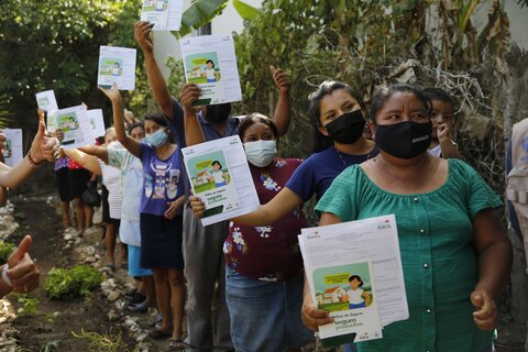 Mujeres indígenas preparadas ante crisis climática