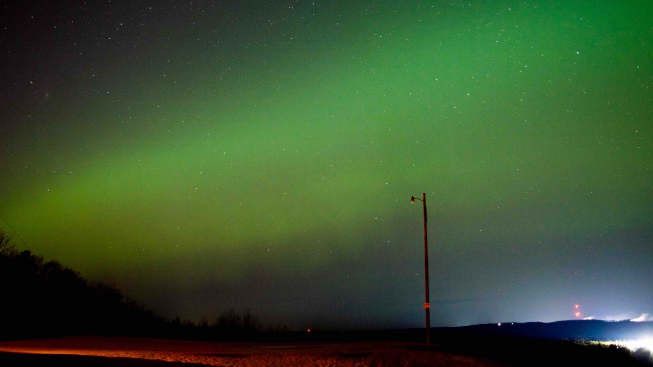 Northern Lights seen over Michigan Thursday night.