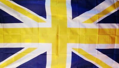 UNION JACK BLUE & YELLOW - 5 X 3 FLAG