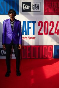 NEW YORK, NEW YORK - JUNE 26: Ja'Kobe Walter arrives prior to the first round of the 2024 NBA Draft at Barclays Center on June 26, 2024 in the Brooklyn borough of New York City. NOTE TO USER: User expressly acknowledges and agrees that, by downloading and or using this photograph, User is consenting to the terms and conditions of the Getty Images License Agreement. (Photo by Sarah Stier/Getty Images)