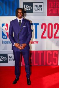 NEW YORK, NEW YORK - JUNE 26: DaRon Holmes II arrives prior to the first round of the 2024 NBA Draft at Barclays Center on June 26, 2024 in the Brooklyn borough of New York City. NOTE TO USER: User expressly acknowledges and agrees that, by downloading and or using this photograph, User is consenting to the terms and conditions of the Getty Images License Agreement. (Photo by Sarah Stier/Getty Images)