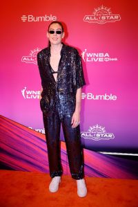 PHOENIX, ARIZONA - JULY 18: Breanna Stewart #30 of the New York Liberty walks the orange carpet during the 2024 WNBA All-Star Weekend at Phoenix Convention Center on July 18, 2024 in Phoenix, Arizona. NOTE TO USER: User expressly acknowledges and agrees that, by downloading and or using this photograph, User is consenting to the terms and conditions of the Getty Images License Agreement. (Photo by Alex Slitz/Getty Images)