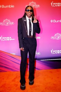 PHOENIX, ARIZONA - JULY 18: Jackie Young #0 of the Las Vegas Aces walks the orange carpet during the 2024 WNBA All-Star Weekend at Phoenix Convention Center on July 18, 2024 in Phoenix, Arizona. NOTE TO USER: User expressly acknowledges and agrees that, by downloading and or using this photograph, User is consenting to the terms and conditions of the Getty Images License Agreement. (Photo by Alex Slitz/Getty Images)