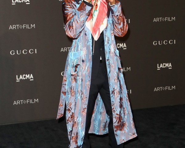 LOS ANGELES, CA - NOVEMBER 03:  Recording artist ASAP Rocky, wearing Gucci, attends 2018 LACMA Art + Film Gala honoring Catherine Opie and Guillermo del Toro presented by Gucci at LACMA on November 3, 2018 in Los Angeles, California.  (Photo by David Livingston/Getty Images)