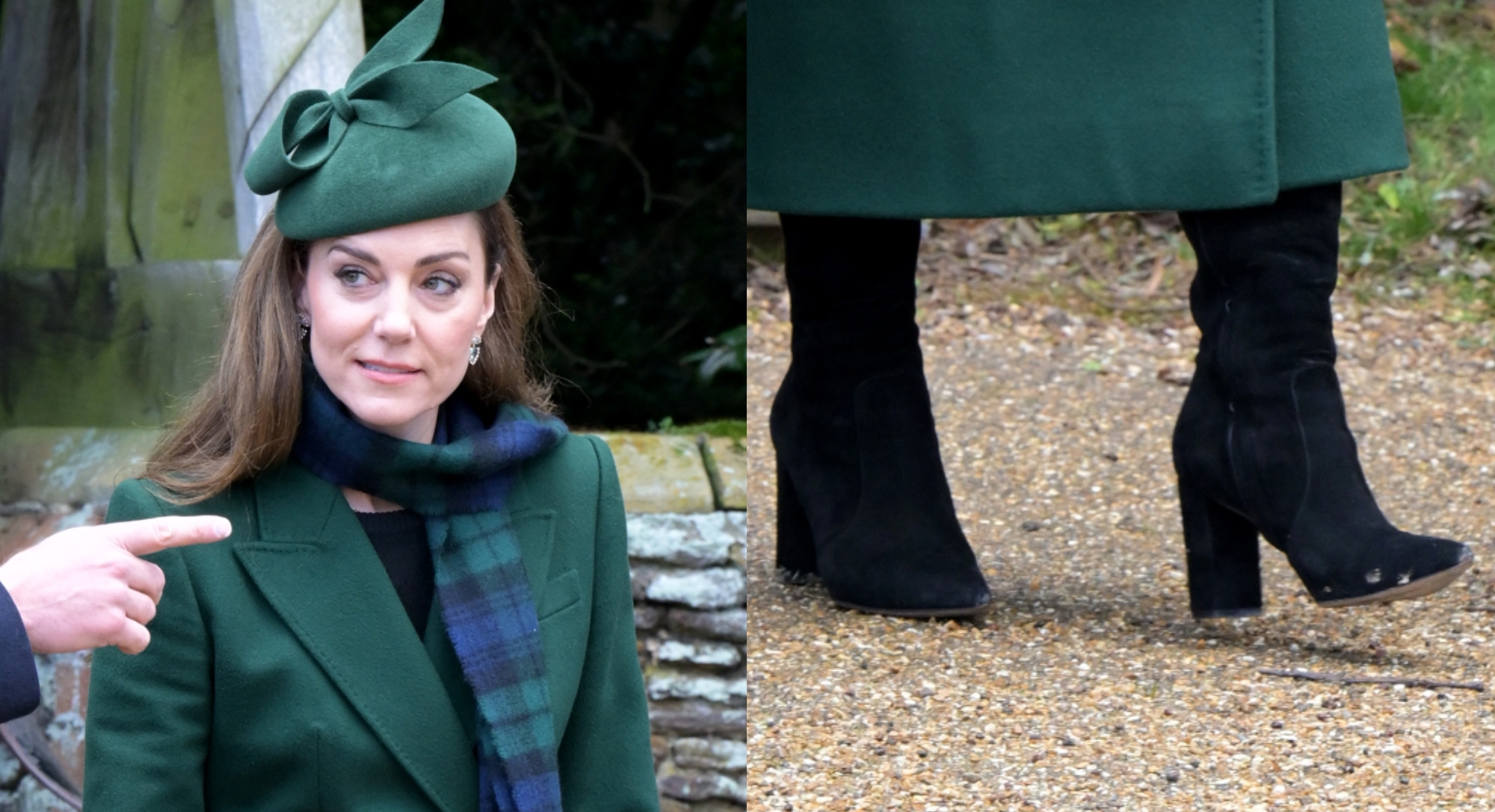 Princes Catherine, Princess of Wales attends the 2024 Christmas Morning Service at St Mary Magdalene Church on December 25, 2024 in Sandringham, Norfolk.