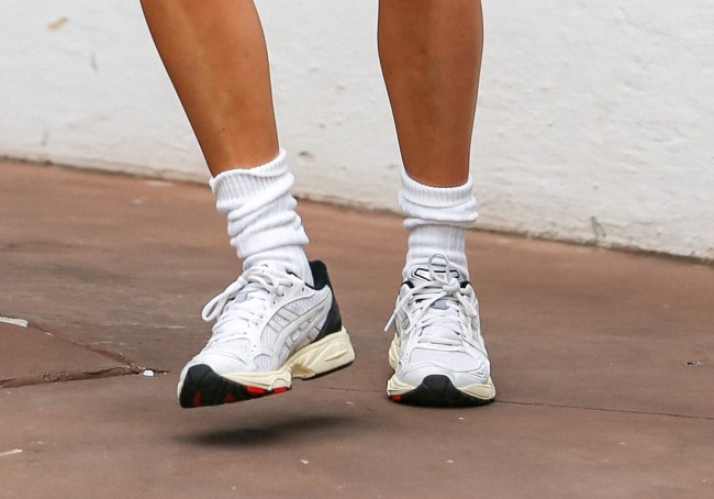 Hailey Bieber, Asics, collaboration, rare, sneaker, leather, Alo Yoga, Gel Kayano 14, Field Trip Recordings, Zack Bia