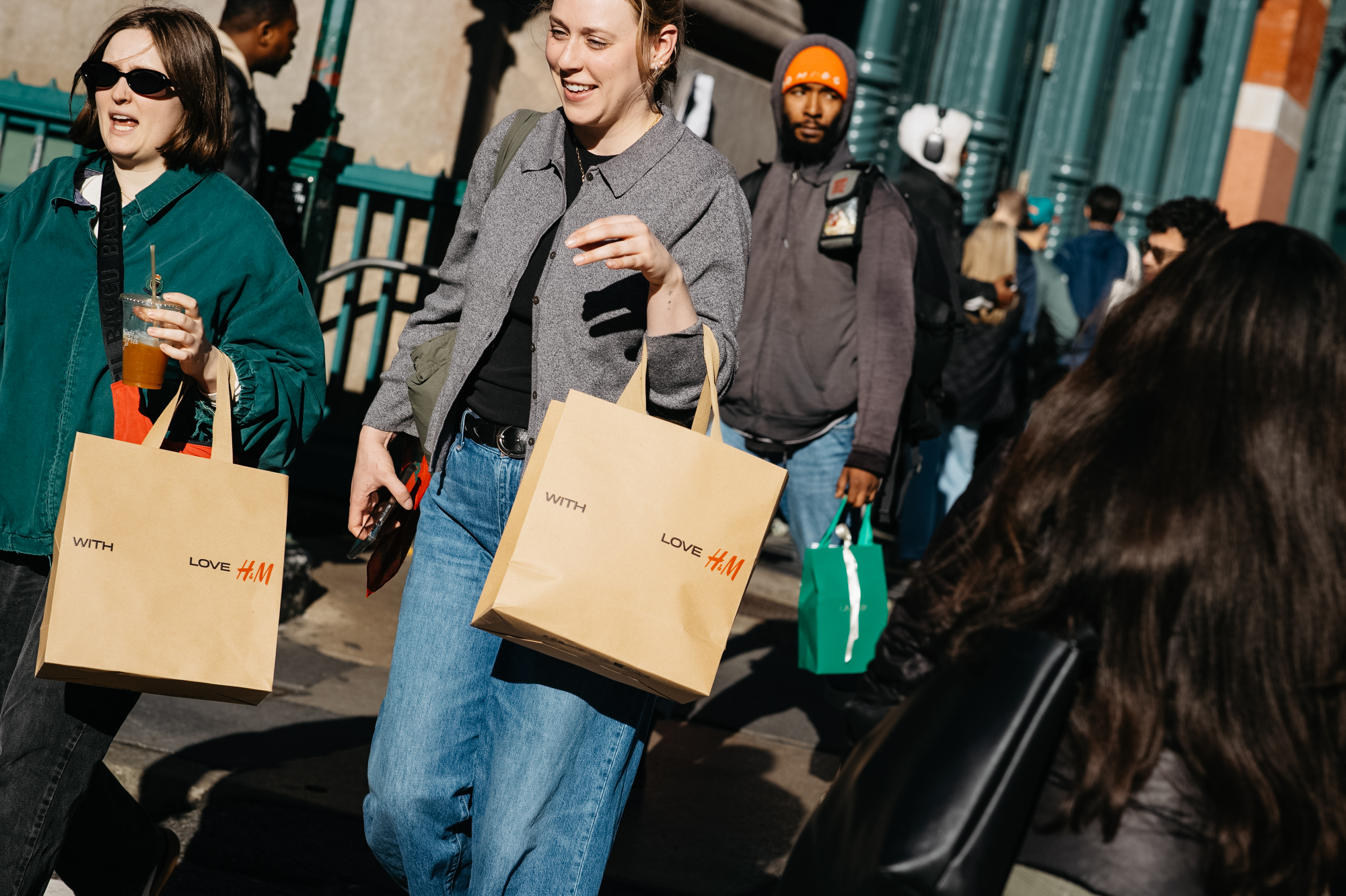 Shoppers in New York City during the 2024 holiday season.