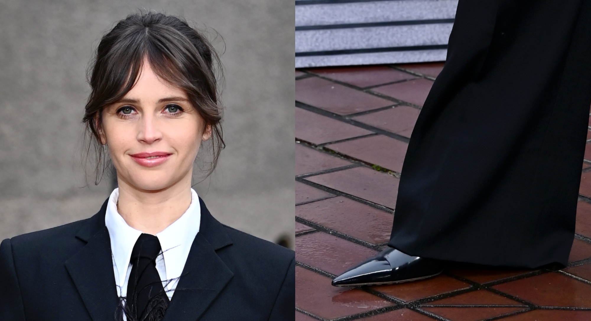 Felicity Jones attends "The Brutalist" photocall at The Barbican Centre on January 15, 2025 in London, England