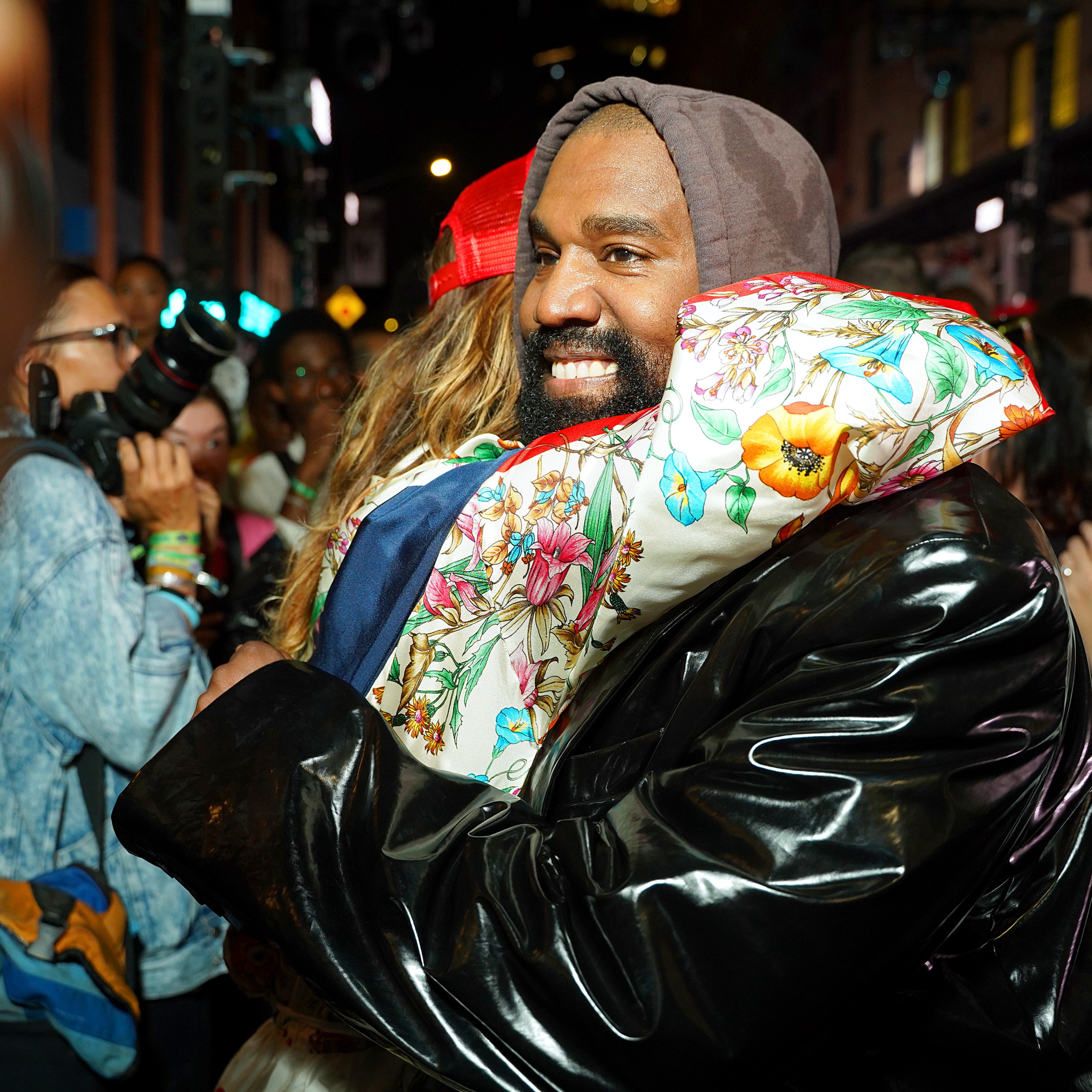 NEW YORK, NEW YORK - SEPTEMBER 12: Jared Leto and Kanye West attend VOGUE World: New York on September 12, 2022 in New York City. (Photo by Sean Zanni/Getty Images for Vogue)