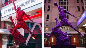 Michael Jordan Statue Sneakers Banned