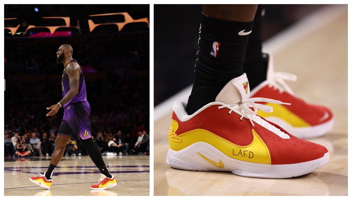 LeBron James, LAFD, Nike LeBron 22, wildfires, Los Angeles