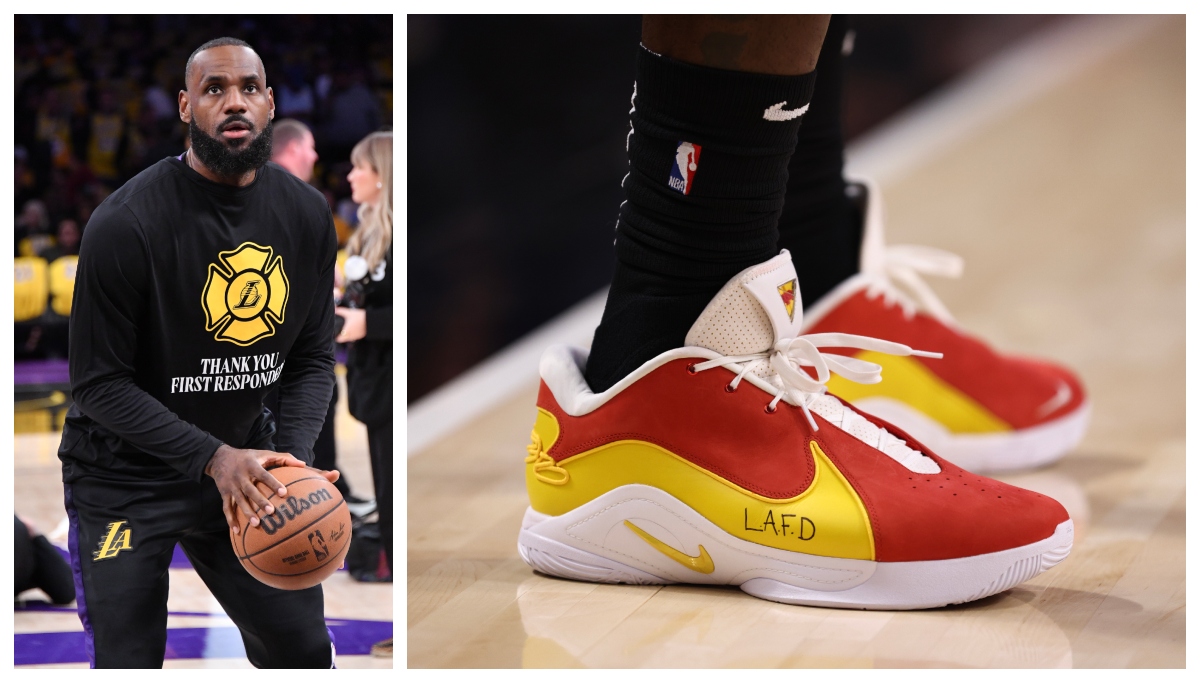 LeBron James, LAFD, Nike LeBron 22, wildfires, Los Angeles