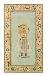 Shah Jahan holding an emerald thumbnail 1